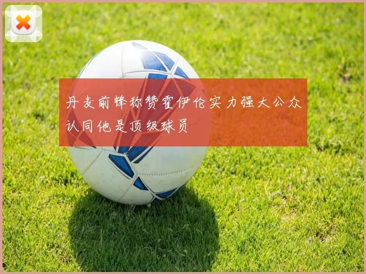 丹麦前锋称赞霍伊伦实力强大公众认同他是顶级球员