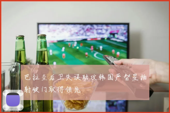 巴拉圭后卫失误助攻韩国严智星抽射破门取得领先